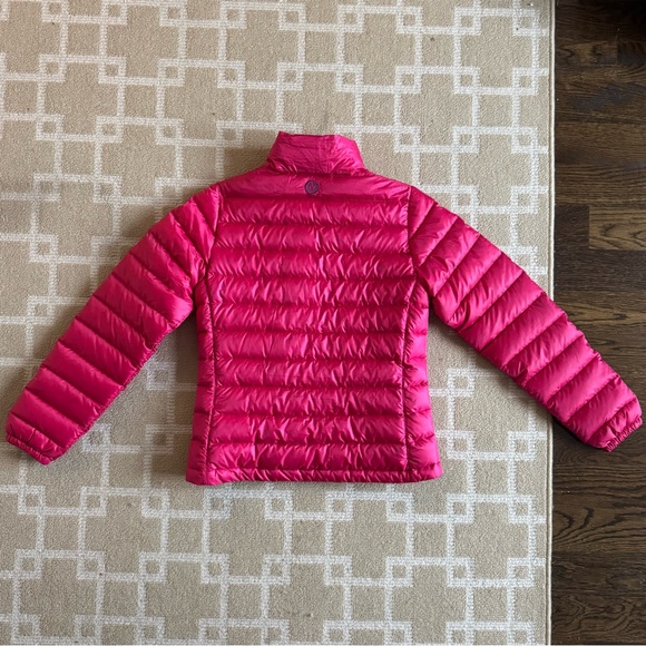 New Marmot 700 Fill Down Lightweight Packable Puffer Jacket Winter Coat Pink S - Picture 5 of 12